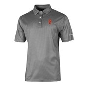 USC Trojans Men's Columbia Black SC Interlock Mens Low Flyer Polo